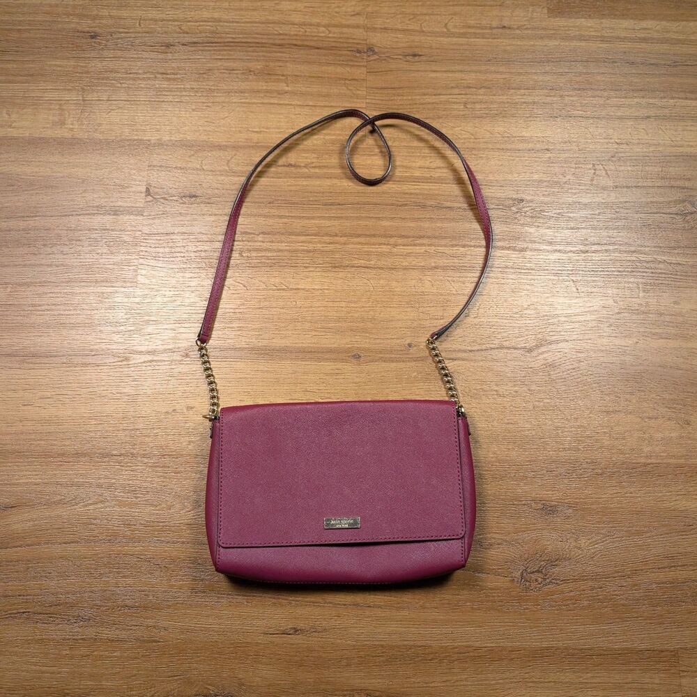 Kate Spade Tilden Place Alek Crossbody Bag Red Quiet Luxury Purse Old Money